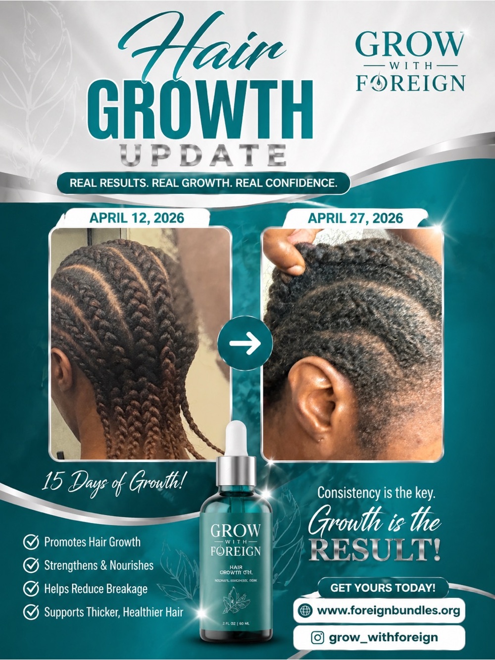 Hair Growth Oil — Black - Picture 2 of 3